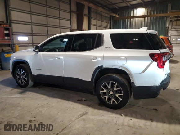 2021 GMC Acadia SLE with VIN 1GKKNKLA2MZ180842, listed as a Copart auction lot 46275615 with 26,701 mi miles and Salvage Title. Bid and sale history available at DreamBid. Image 2.