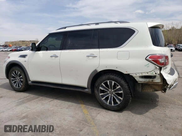 2017 Nissan Armada SV z VIN JN8AY2NC3H9504002, wystawiony jako Copart lot #54326965 z przebiegiem 86 469 mil mil oraz Szkoda całkowita • Salvage title. Historia ofert i sprzedaży dostępna na DreamBid. Obrazek 2.