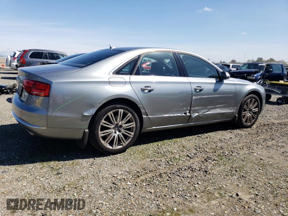 2013 Audi A8 3.0L z VIN WAUAGAFD8DN033639, wystawiony jako Copart lot #50001435 z przebiegiem 192 919 mil mil oraz Szkoda całkowita • Salvage title. Historia ofert i sprzedaży dostępna na DreamBid. Obrazek 3.