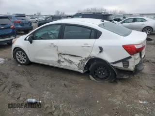 2016 Kia Rio LX with VIN KNADM4A35G6541748, listed as a Copart auction lot 46633465 with 103,324 mi miles and Non Repairable. Bid and sale history available at carsss.com. Image 2.