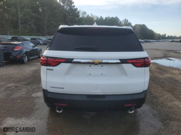 2023 Chevrolet Traverse LS with VIN 1GNERFKW9PJ265267, listed as a Copart auction lot 50370245 with 15,638 mi miles and Salvage Title. Bid and sale history available at carsss.com. Image 6.