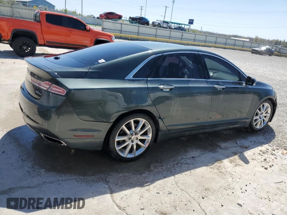 2015 Lincoln MKZ with VIN 3LN6L2G99FR621601, listed as a Copart auction lot 52729935 with 118,098 mi miles and Salvage title. Bid and sale history available at DreamBid. Image 3.