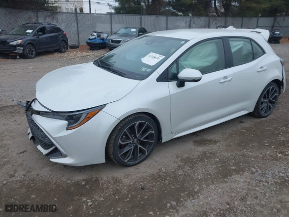 2022 Toyota Corolla Hatchback XSE with VIN JTNC4MBE2N3180407, listed as a IAAI auction lot 41328651 with 46,336 mi miles. Bid and sale history available at carsss.com. Image 19.