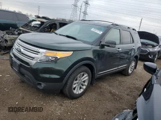 2013 Ford Explorer XLT with VIN 1FM5K8D87DGB51909, listed as a Copart auction lot 52037275 with 115,493 mi miles and Salvage Title. Bid and sale history available at carsss.com. Image 1.