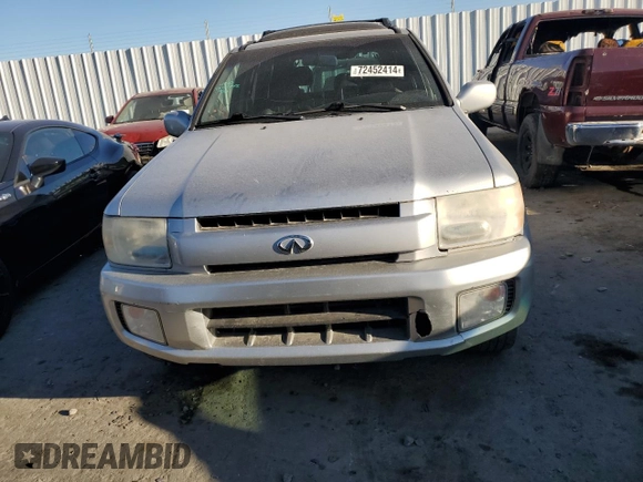 2002 Infiniti QX4 Luxury z VIN JNRDR09Y82W261103, wystawiony jako Copart lot #72452414 z przebiegiem 256 625 mil mil oraz Szkoda całkowita • Salvage title. Historia ofert i sprzedaży dostępna na DreamBid. Obrazek 5.