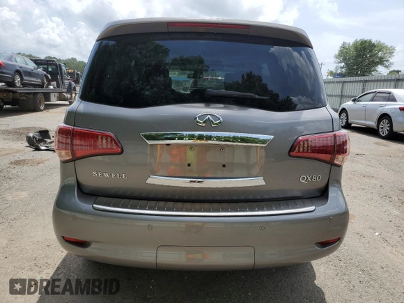 2014 Infiniti QX80 with VIN JN8AZ2NE1E9067594, listed as a Copart auction lot 60652435 with 109,062 mi miles and Salvage title. Bid and sale history available at DreamBid. Image 6.