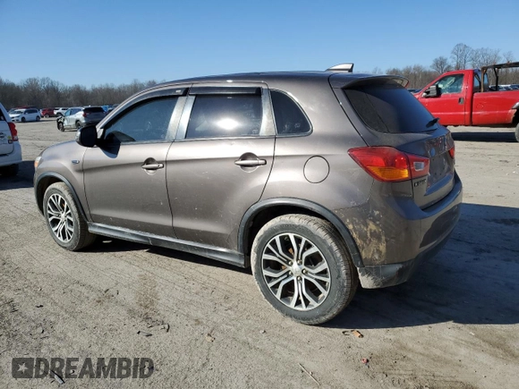 2017 Mitsubishi Outlander ES with VIN JA4AP3AU8HZ009792, listed as a Copart auction lot 48475115 with 123,460 mi miles and Salvage title. Bid and sale history available at DreamBid. Image 2.