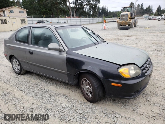 2004 Hyundai Accent GL with VIN KMHCG35C44U299645, listed as a Copart auction lot 63728174 with 159,604 mi miles and Clean Title. Bid and sale history available at carsss.com. Image 4.