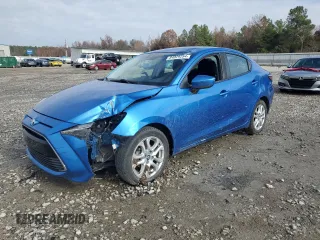 2017 Toyota Yaris iA with VIN 3MYDLBYV3HY168402, listed as a Copart auction lot 84029254 with 76,787 mi miles and Salvage Title. Bid and sale history available at carsss.com. Image 1.