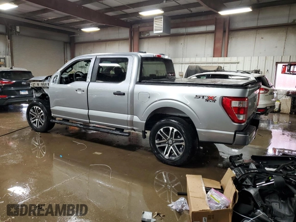 2023 Ford F-150 XL with VIN 1FTFW1E5XPFB86964, listed as a Copart auction lot 49287195 with 25,033 mi miles and Salvage Title. Bid and sale history available at carsss.com. Image 2.