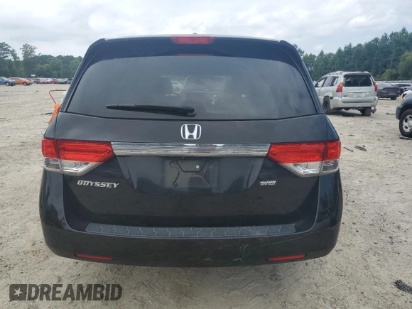 2014 Honda Odyssey EX-L with VIN 5FNRL5H68EB098207, listed as a Copart auction lot 66700024 with 161,701 mi miles and Salvage Title. Bid and sale history available at DreamBid. Image 6.