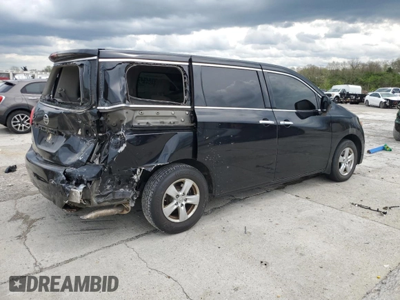 2015 Nissan Quest SV z VIN JN8AE2KP1F9122659, wystawiony jako Copart lot #53798285 z przebiegiem 96 951 mil mil oraz Szkoda całkowita • Salvage title. Historia ofert i sprzedaży dostępna na DreamBid. Obrazek 3.