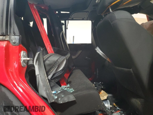 2018 Jeep Wrangler JK Unlimited Sport S with VIN 1C4BJWDG7JL849283, listed as a Copart auction lot 73108554 with 65,382 mi miles and Salvage Title. Bid and sale history available at carsss.com. Image 11.