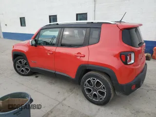 2017 Jeep Renegade Limited with VIN ZACCJADB1HPF10133, listed as a Copart auction lot 49827395 with 116,250 mi miles and Salvage title. Bid and sale history available at DreamBid. Image 2.