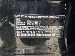 2020 BMW 7 Series 740i with VIN WBA7T2C03LGL17714, listed as a Copart auction lot 51473263 with 60,122 mi miles. Bid and sale history available at carsss.com. Image 12.