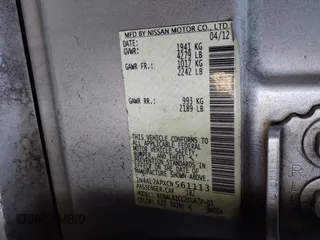 2012 Nissan Altima SL with VIN 1N4AL2APXCN561113, listed as a IAAI auction lot 41823343 with 213,206 mi miles and . Bid and sale history available at DreamBid. Image 9.