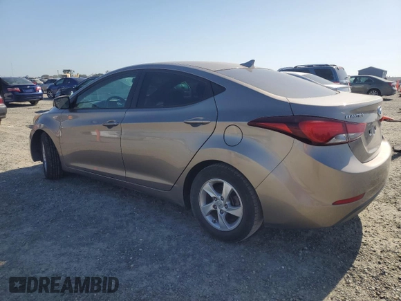 2014 Hyundai Elantra SE with VIN 5NPDH4AE1EH511187, listed as a Copart auction lot 55486415 with 121,124 mi miles and Salvage Title. Bid and sale history available at DreamBid. Image 2.