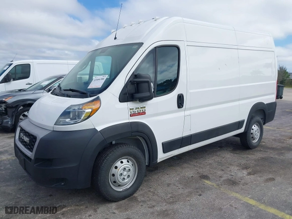 2019 Ram ProMaster Cargo Van with VIN 3C6TRVBG7KE559461, listed as a IAAI auction lot 41666306 with 104,466 mi miles. Bid and sale history available at carsss.com. Image 17.