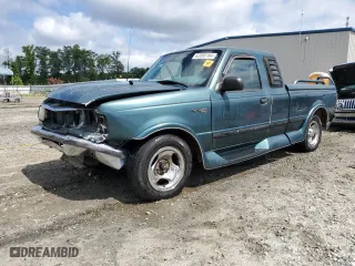 1996 Ford Ranger Splash with VIN 1FTCR14X5TTA20411, listed as a Copart auction lot 62095194 with 100,330 mi miles and Salvage Title. Bid and sale history available at carsss.com. Image 1.