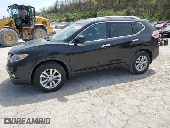 2016 Nissan Rogue SV with VIN KNMAT2MVXGP647312, listed as a Copart auction lot 53097615 with 129,399 mi miles and Salvage Title. Bid and sale history available at DreamBid. Image 1.