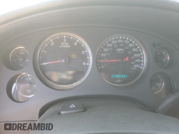 2007 Chevrolet Suburban LTZ with VIN 3GNFC16087G129261, listed as a Copart auction lot 53371595 with 159,138 mi miles and Salvage title. Bid and sale history available at DreamBid. Image 9.
