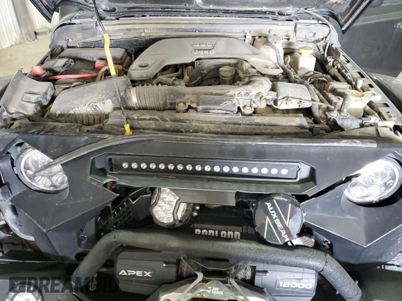 2021 Jeep Gladiator Rubicon with VIN 1C6JJTBG6ML579391, listed as a Copart auction lot 54626145 with 38,847 mi miles and Salvage title. Bid and sale history available at DreamBid. Image 11.