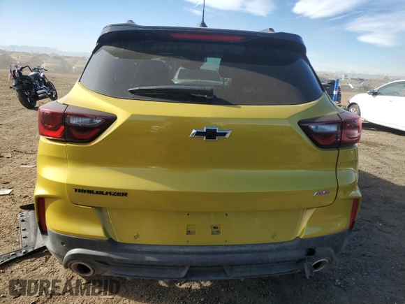2024 Chevrolet TrailBlazer RS with VIN KL79MTSL6RB108223, listed as a Copart auction lot 81625344 with 8,648 mi miles and Salvage Title. Bid and sale history available at DreamBid. Image 6.