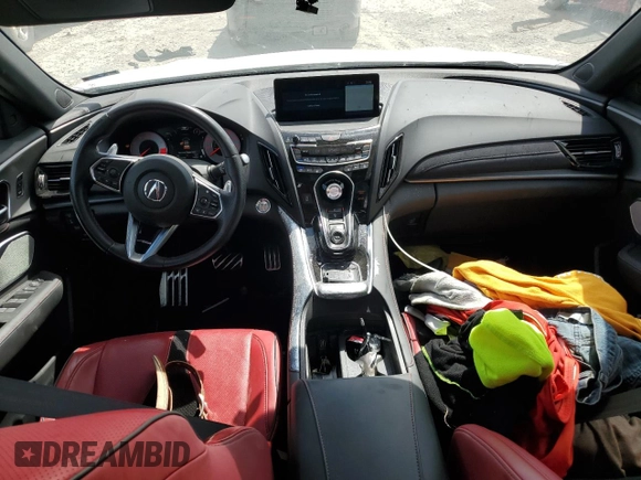 2021 Acura RDX w/A-Spec Package with VIN 5J8TC2H69ML043850, listed as a Copart auction lot 52626195 with 29,211 mi miles and Salvage title. Bid and sale history available at DreamBid. Image 8.