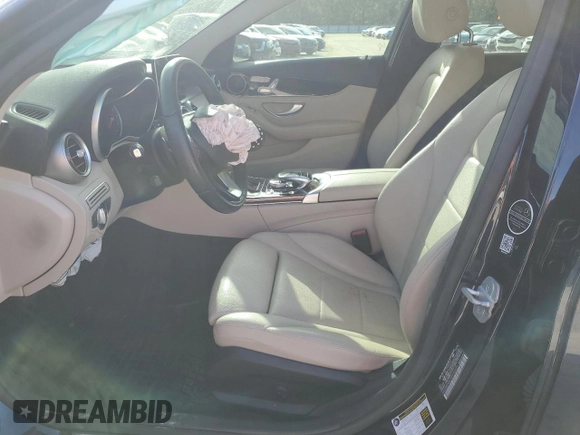 2016 Mercedes-Benz C 300 with VIN WDDWF4JB7GR145676, listed as a Copart auction lot 56543495 with 43,350 mi miles and Salvage title. Bid and sale history available at DreamBid. Image 7.