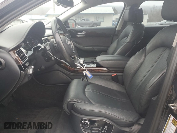 2015 Audi A8 L 3.0T with VIN WAU3GAFD3FN001094, listed as a Copart auction lot 49264345 with 87,184 mi miles and Salvage Title. Bid and sale history available at carsss.com. Image 7.