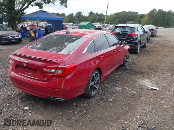 2021 Honda Accord Sport with VIN 1HGCV2F3XMA017580, listed as a IAAI auction lot 40373988 with 15,973 mi miles and . Bid and sale history available at DreamBid. Image 4.