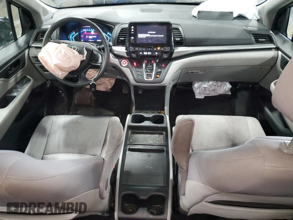 2019 Honda Odyssey EX with VIN 5FNRL6H53KB002850, listed as a Copart auction lot 46446265 with 57,278 mi miles and Salvage Title. Bid and sale history available at carsss.com. Image 8.