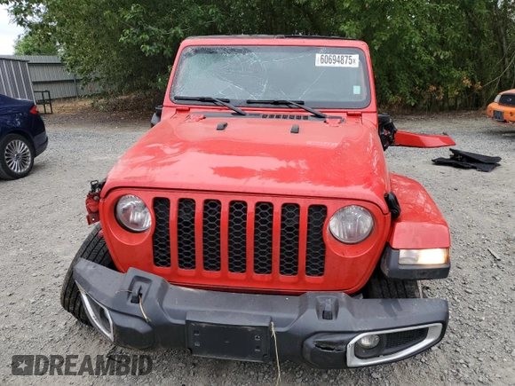 2023 Jeep Gladiator Sport S с VIN 1C6HJTAG4PL503155, выставлен на аукционе Copart как лот 60694875 с пробегом 17 480 миль миль и Списание • Salvage title. История ставок и продаж доступна на DreamBid. Изображение 5.
