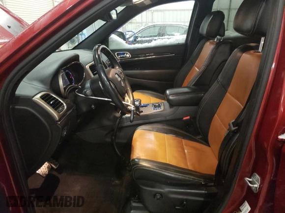 2014 Jeep Grand Cherokee Overland with VIN 1C4RJFCM3EC362173, listed as a Copart auction lot 43619775 with 277,053 mi miles and Salvage Title. Bid and sale history available at DreamBid. Image 7.