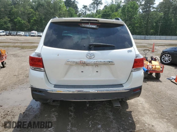 2013 Toyota Highlander Limited with VIN 5TDYK3EH8DS133041, listed as a Copart auction lot 53055525 with Not provided miles and Salvage title. Bid and sale history available at DreamBid. Image 6.