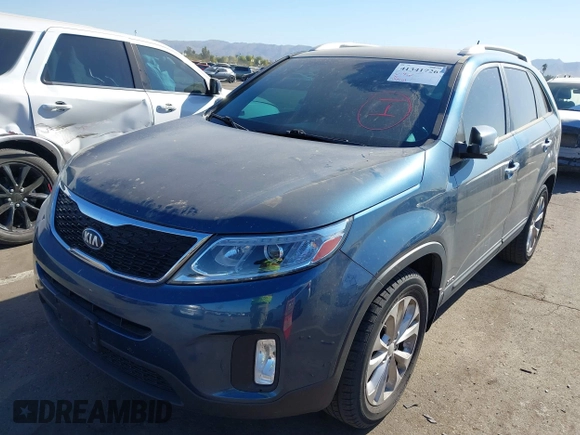 2014 Kia Sorento EX with VIN 5XYKUDA76EG490591, listed as a IAAI auction lot 41341726 with 116,601 mi miles. Bid and sale history available at carsss.com. Image 17.