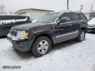 2007 Jeep Grand Cherokee Limited with VIN 1J8HR58N77C643999, listed as a Copart auction lot 43902995 with 156,840 mi miles and Salvage Title. Bid and sale history available at carsss.com. Image 1.
