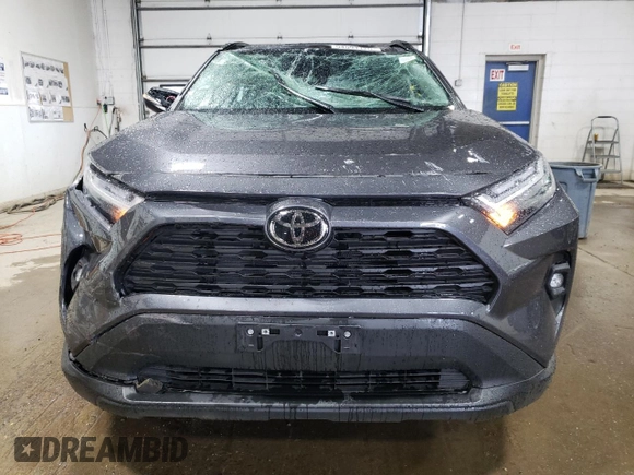 2025 Toyota RAV4 XLE Premium with VIN 2T3A1RFV6SC507039, listed as a Copart auction lot 54594125 with 7,962 mi miles and Salvage title. Bid and sale history available at DreamBid. Image 5.
