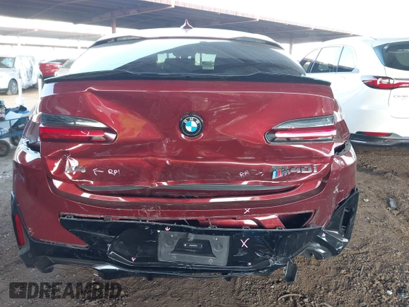 2024 BMW X4 M40i with VIN 5UX43DT0XR9U23493, listed as a IAAI auction lot 41444996 with 10,619 mi miles. Bid and sale history available at carsss.com. Image 6.