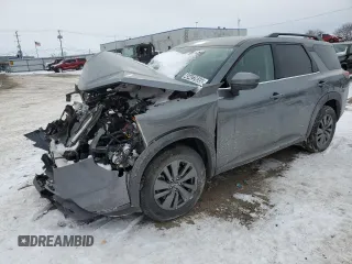 2024 Nissan Pathfinder SV with VIN 5N1DR3BC7RC289059, listed as a Copart auction lot 45422655 with 11,580 mi miles and Non repairable. Bid and sale history available at DreamBid. Image 1.