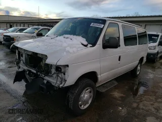 2014 Ford Econoline Passenger XL with VIN 1FBNE3BL3EDB00193, listed as a Copart auction lot 86535454 with 108,979 mi miles and Salvage Title. Bid and sale history available at carsss.com. Image 1.