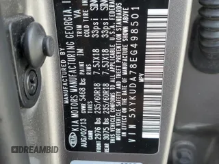2014 Kia Sorento EX with VIN 5XYKUDA78EG498501, listed as a Copart auction lot 51641285 with 88,472 mi miles and Clean Title. Bid and sale history available at carsss.com. Image 13.