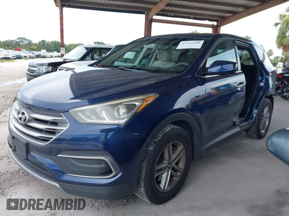 2018 Hyundai Santa Fe 2.4L with VIN 5XYZT3LB2JG531743, listed as a IAAI auction lot 42547990 with 131,958 mi miles and . Bid and sale history available at DreamBid. Image 2.