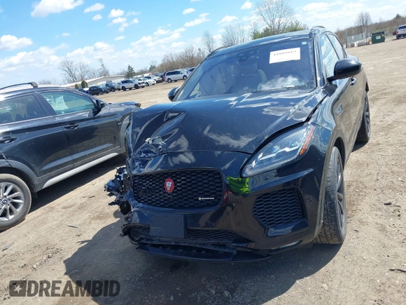 2020 Jaguar E-Pace R-Dynamic SE with VIN SADFL2GX3L1Z91231, listed as a IAAI auction lot 41889819 with 49,146 mi miles and . Bid and sale history available at DreamBid. Image 12.