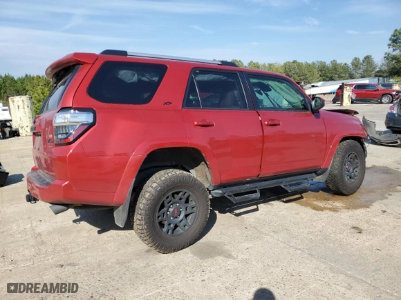 2022 Toyota 4Runner SR5 with VIN JTEEU5JR7N5255884, listed as a Copart auction lot 46951615 with 85,727 mi miles and Salvage Title. Bid and sale history available at carsss.com. Image 3.