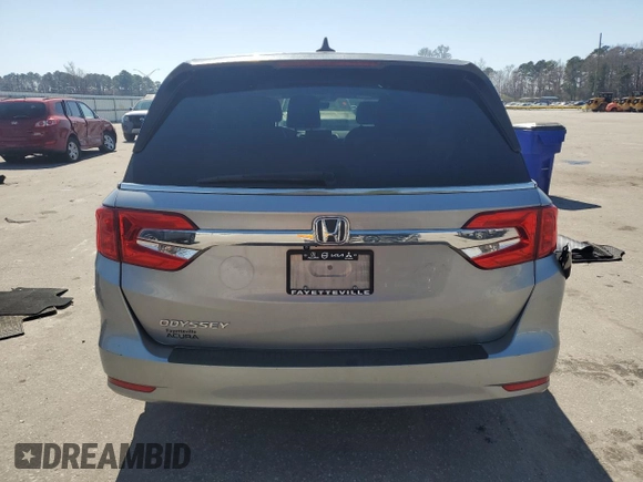 2020 Honda Odyssey EX-L with VIN 5FNRL6H78LB072721, listed as a Copart auction lot 48892095 with 39,634 mi miles and Salvage Title. Bid and sale history available at carsss.com. Image 6.