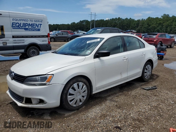 2014 Volkswagen Jetta S with VIN 3VW2K7AJ2EM240929, listed as a Copart auction lot 63842245 with 82,080 mi miles and Salvage title. Bid and sale history available at DreamBid. Image 1.