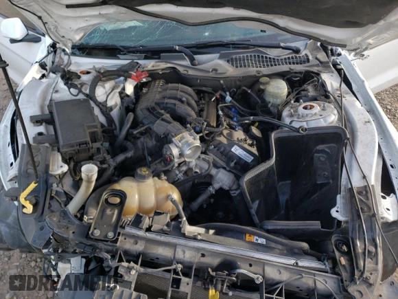 2015 Ford Mustang V6 with VIN 1FA6P8AM6F5380016, listed as a Copart auction lot 46130305 with Not Provided miles and Salvage Title. Bid and sale history available at DreamBid. Image 12.