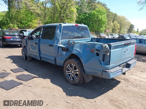 2023 Ford F-150 XL with VIN 1FTFW1E53PKD99214, listed as a IAAI auction lot 42211755 with 31 mi miles and . Bid and sale history available at DreamBid. Image 3.