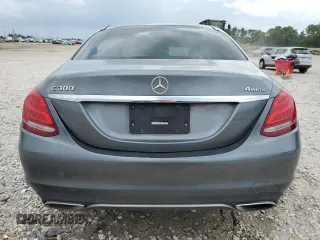2017 Mercedes-Benz C 300 with VIN 55SWF4KB7HU197422, listed as a Copart auction lot 55016885 with 106,064 mi miles and Non repairable. Bid and sale history available at DreamBid. Image 6.